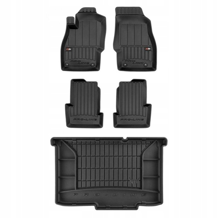 Set 3D gumové rohože pro Opel Corsa D Hatchback 2006-2014 d