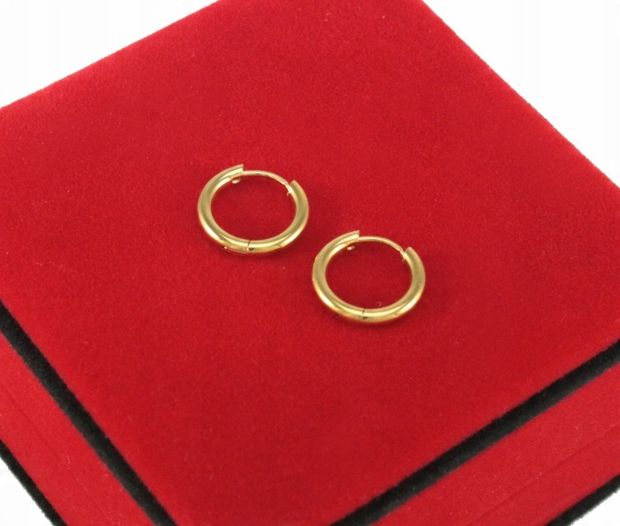 

Kolczyki Złote Kółka 13 mm Stal Chirurgiczna 316 L