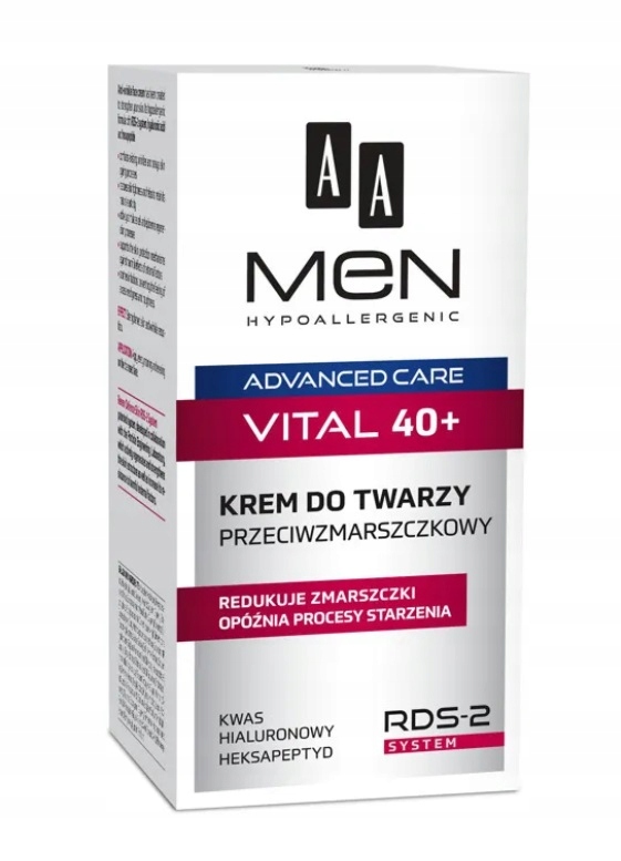 

Aa Men Krem do Twarzy Przeciwzmarszczkowy Vital 40