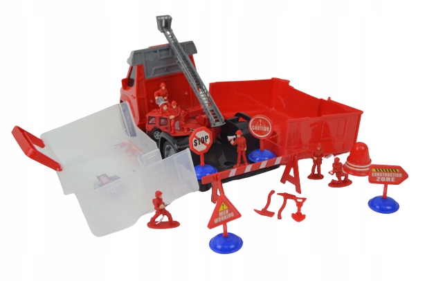 WÓZ STRAŻACKI STRAŻ POŻARNA ZESTAW WALIZKA STRAŻAK Bohater brak