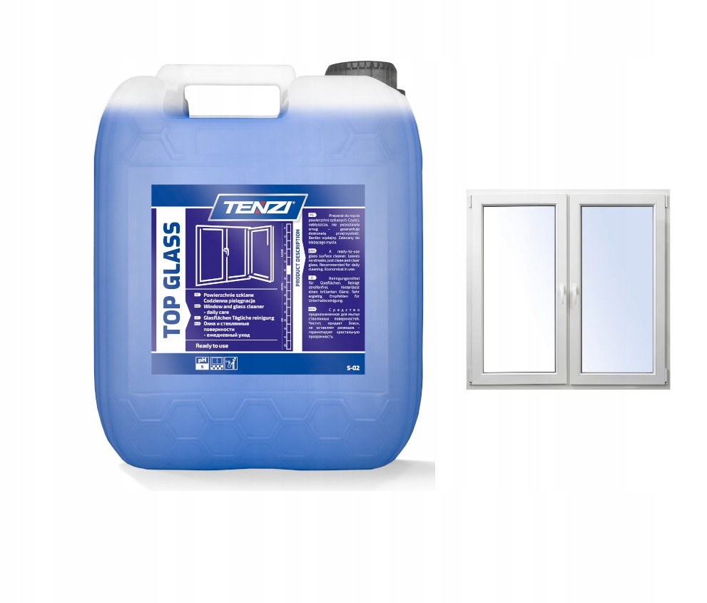Tenzi Top Glass do szyb okien ram luster szkła 10L