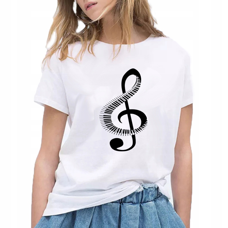 T-SHIRT KOSZULKA Z NADRUKIEM Klucz W. L