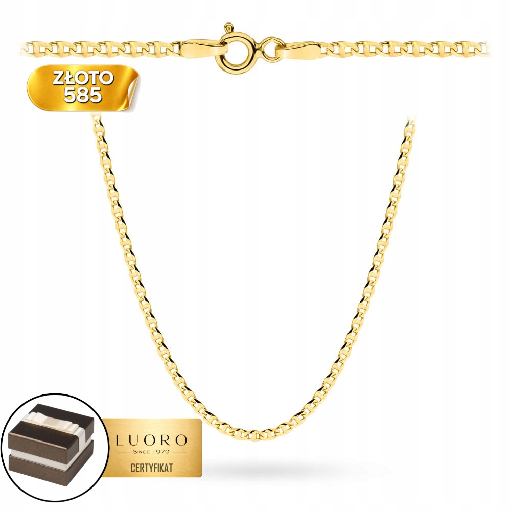 Řetízek Zlatý 585 14K Gucci Vazba 60 CM Žluté Zlato Elegantní