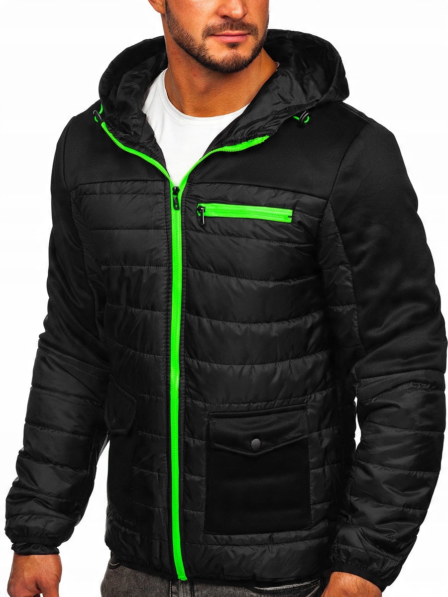 

Kurtka Męska Przejściowa Zielona M10006 DENLEY_2XL