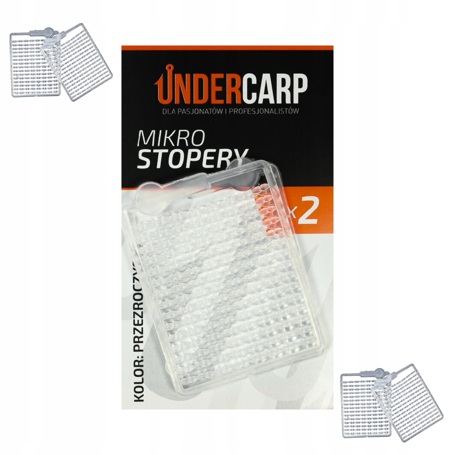 Stopery Do Małych Przynęt Mikro Stopery Undercarp Przezroczyste