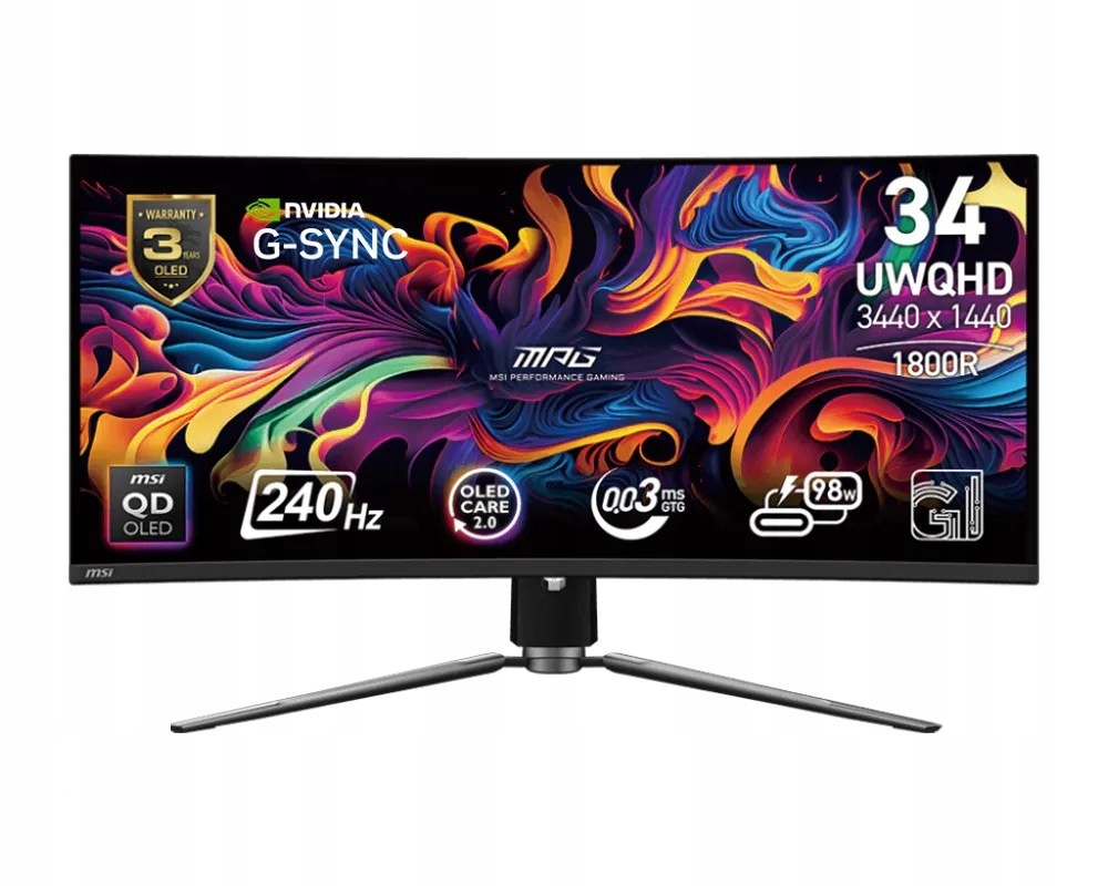 Msi Monitor Mpg 341CQPX Qd-oled 34