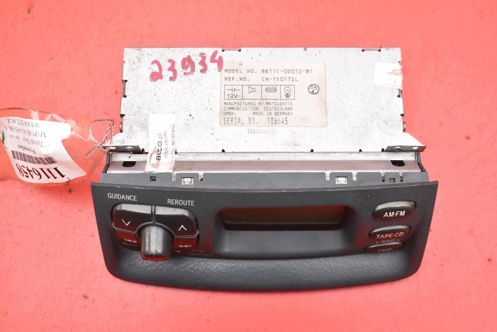 Schermo RADIA 86110-0D010-B1 TOYOTA YARIS 1 e 99-03