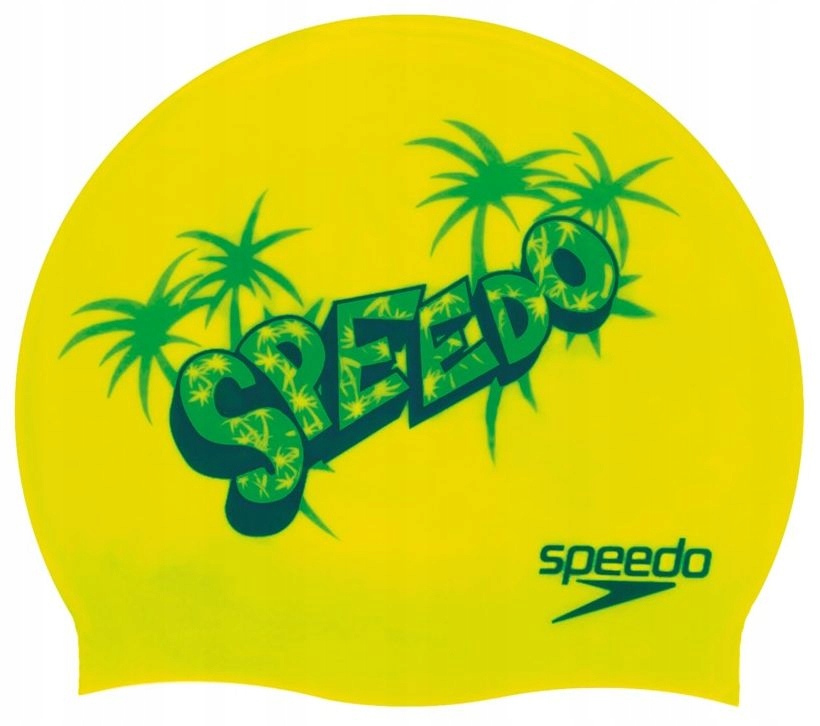 SPEEDO Czepek pływacki juniorski Slogan green