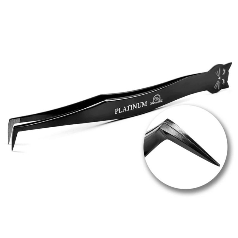 Pinzeta na prodlužování řas Kočka Laser Platinum