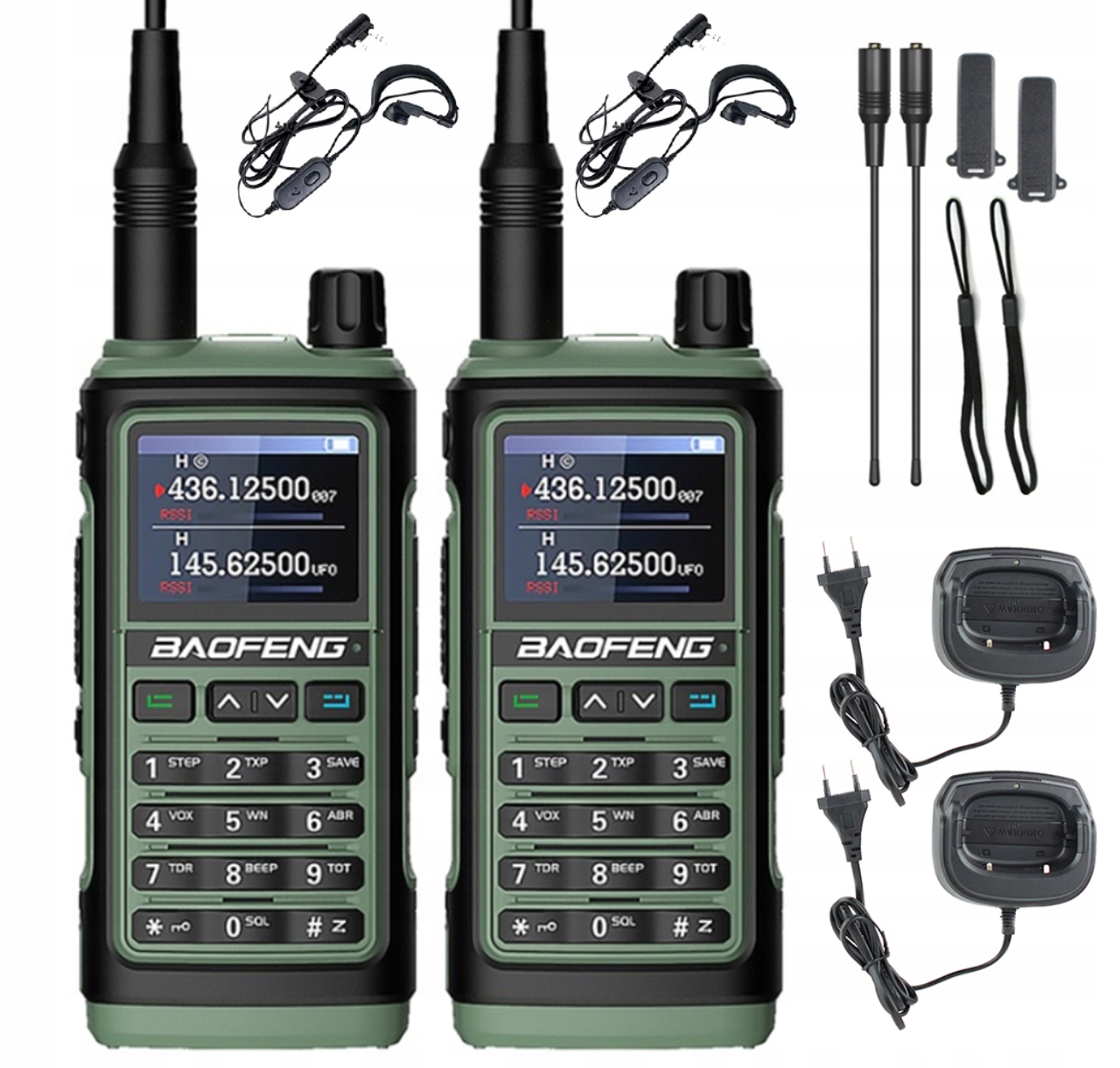Vysílačka radiotelefon Baofeng UV-17E Vysílačka Pmr Vhf Uhf Usb-c