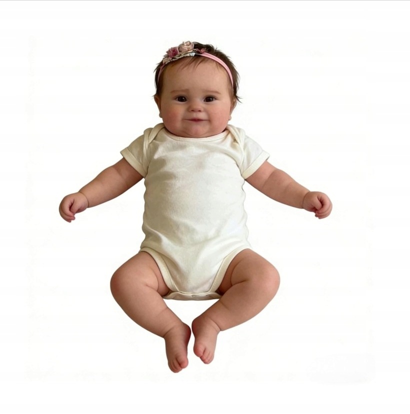 Reborn Baby Silicone lalka 49 cm Korpus z tkaniny