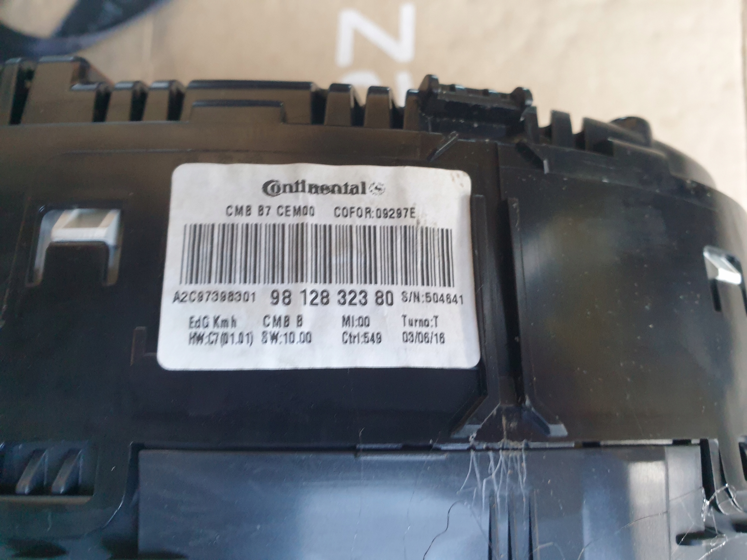 dials dials CITROEN C4 B7 II 1.2 THP 9812832380