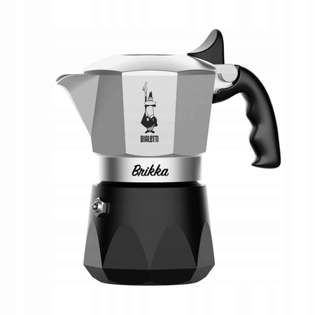 Kawiarka Bialetti New Brikka 4tz Srebrno-czarna