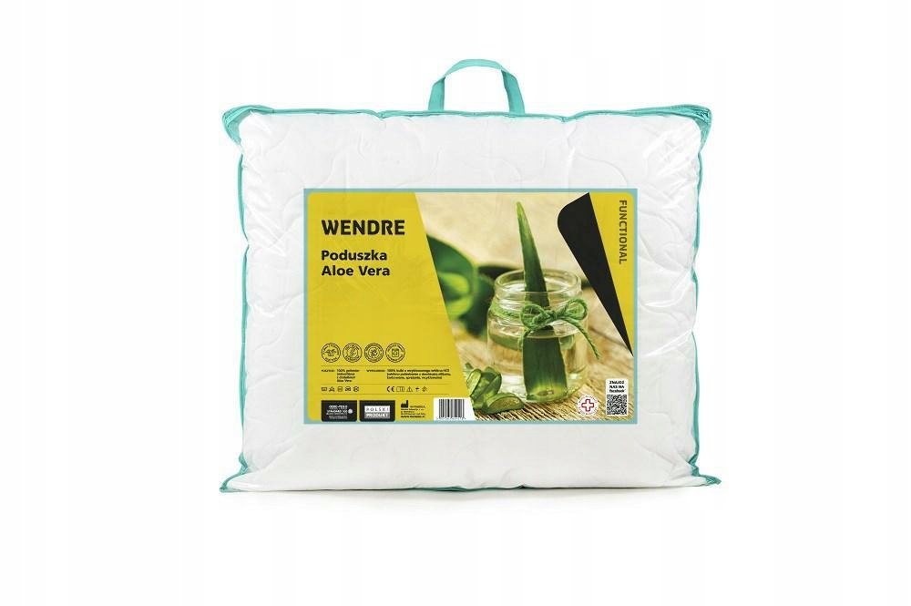 

Poduszka Aloe Vera 50x60 pikowana biała aloesowa