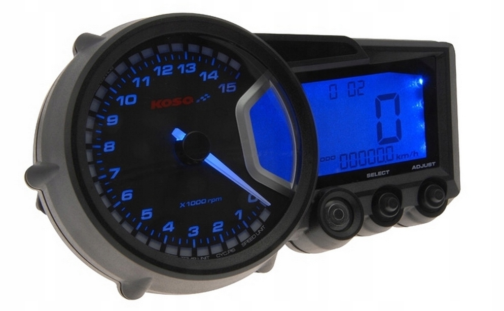 KO-BA010100 - Універсальний лічильник KOSO DIGITAL cockpit RX2