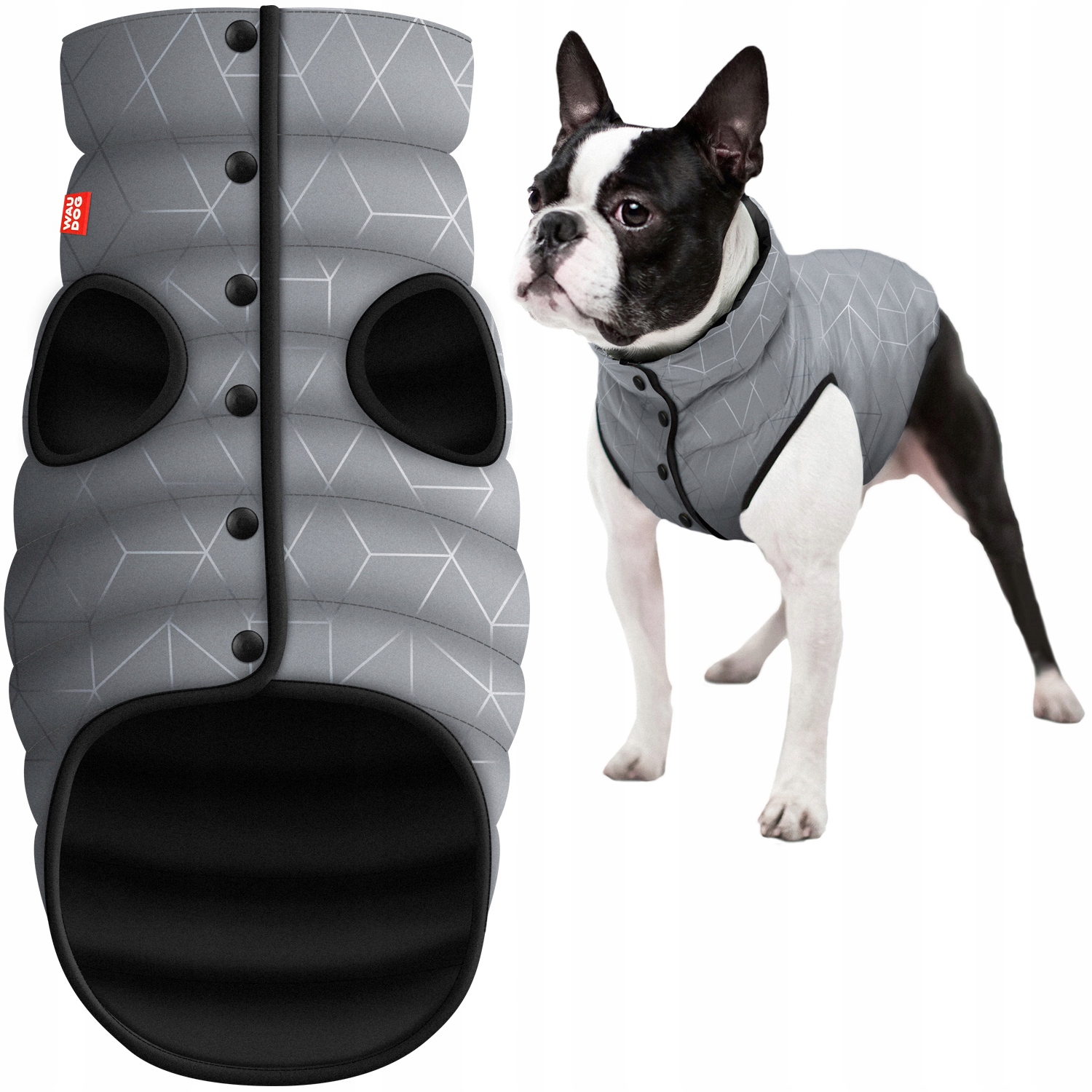 Levně Bunda pro psa Waudog Clothes, reflexní, vícesezónní, r. L/XL (L55)