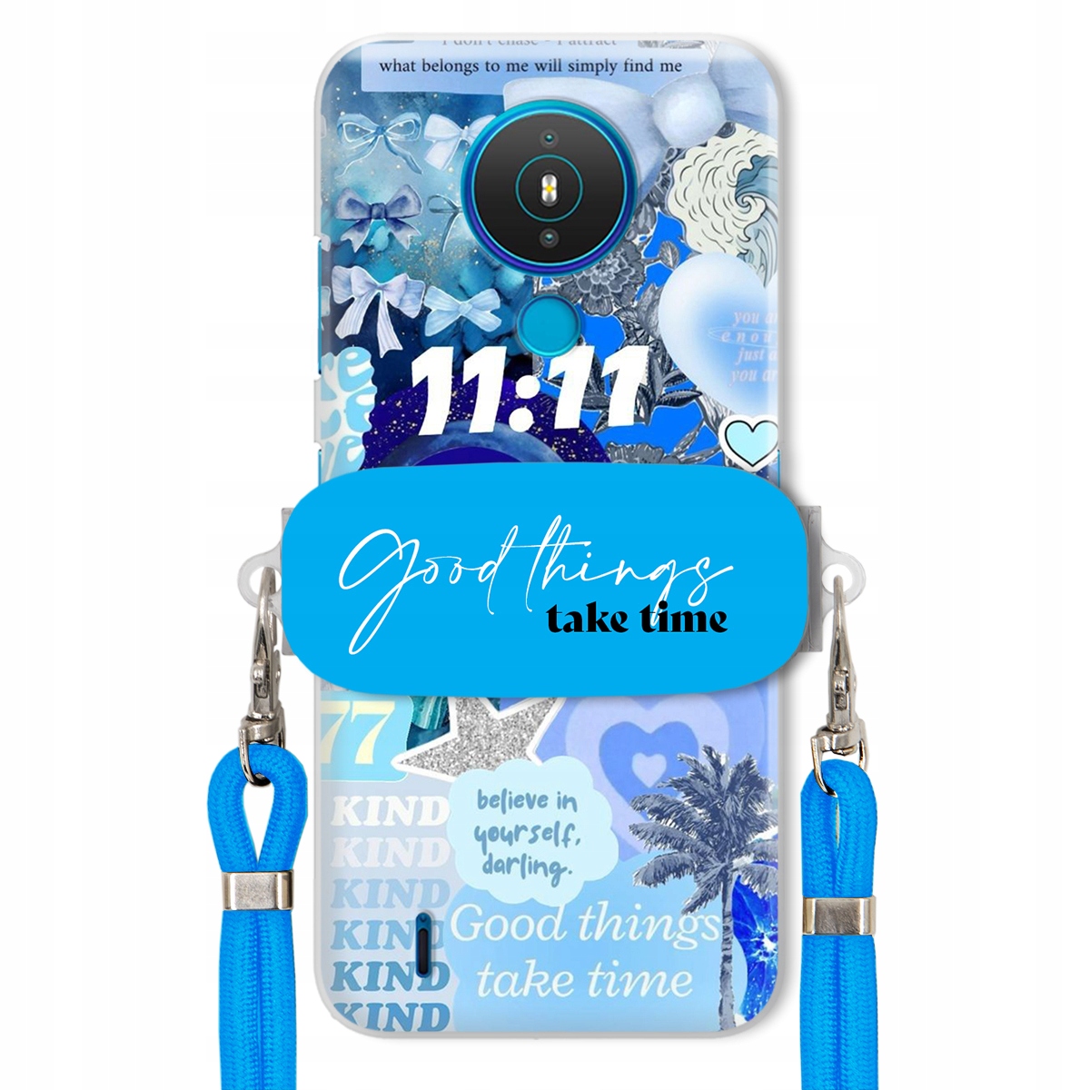 Puzdro pre Nokia 1.4 Držiak Crossbody vodítko Good Things Take Time Lata