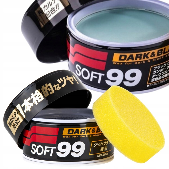 Wosk SOFT99 Dark Black Wax, TENZI IPA i mikrofibra Stan opakowania oryginalne