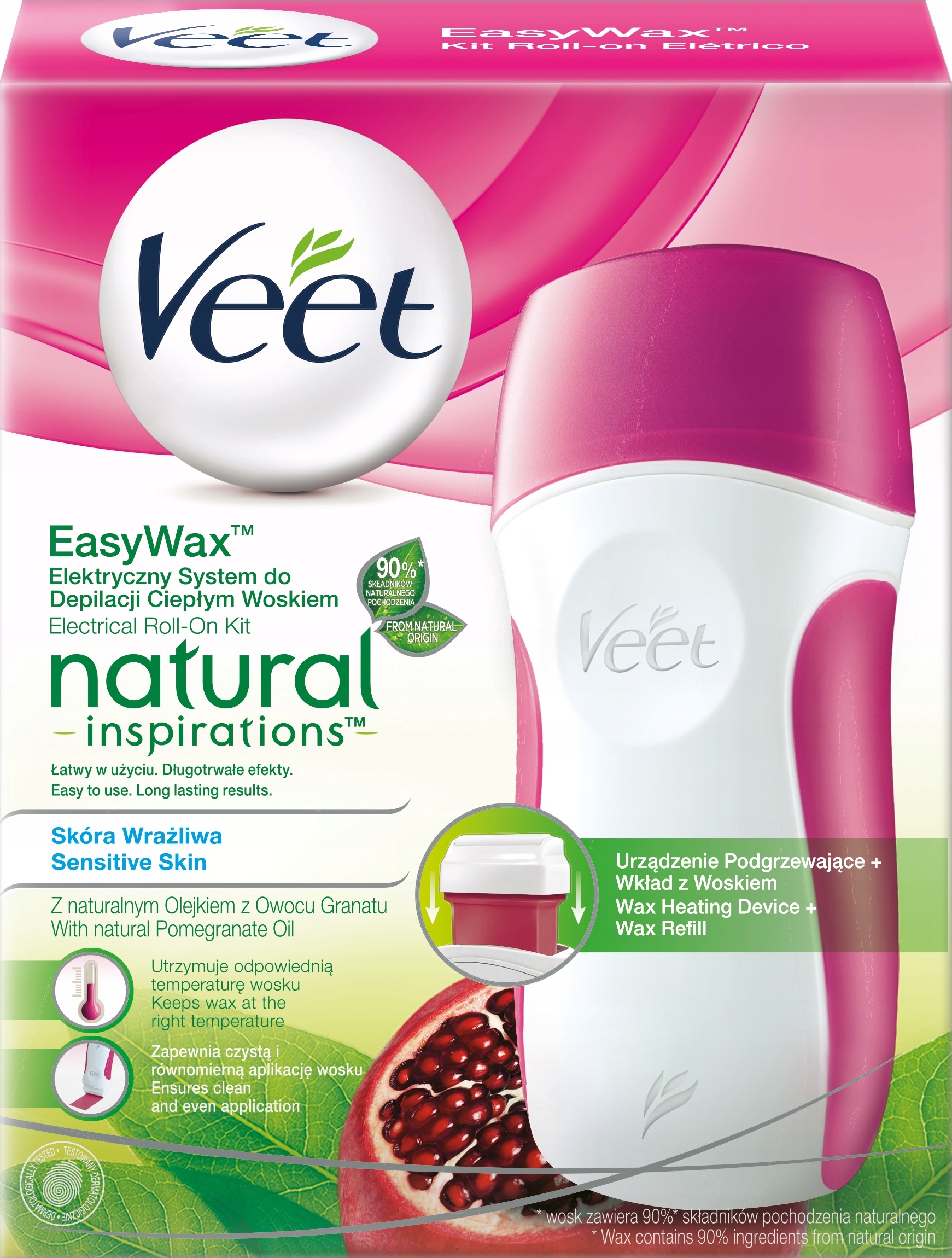 

Veet system do depilacji ciepłym woskiem Natural