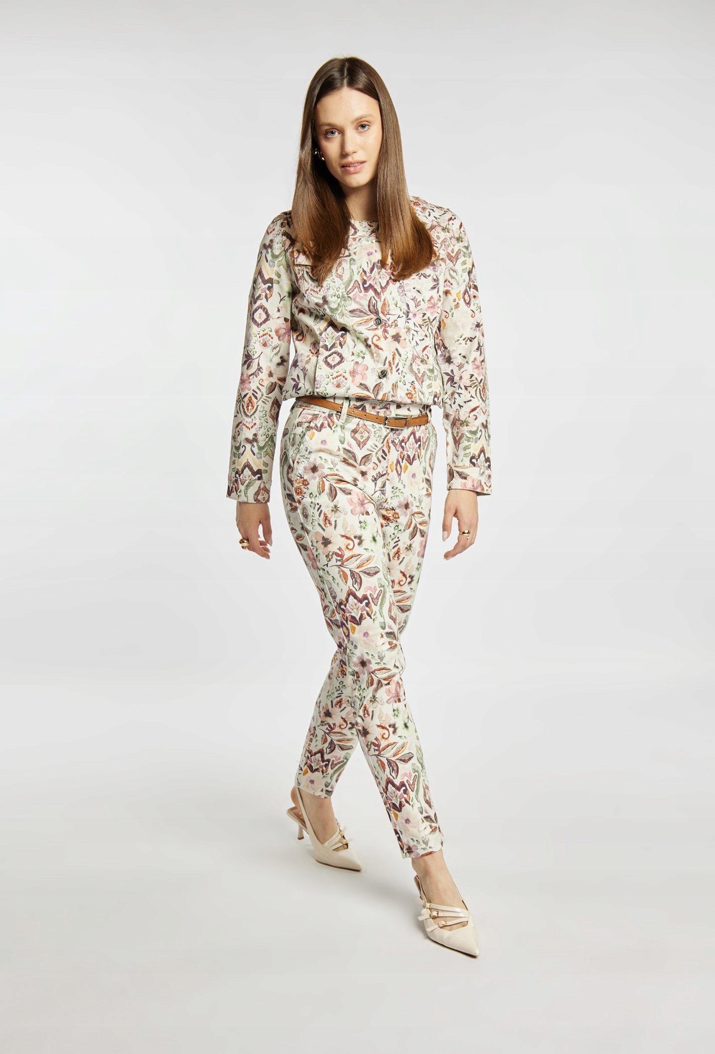 Monnari Wzorzyste spodnie damskie 36