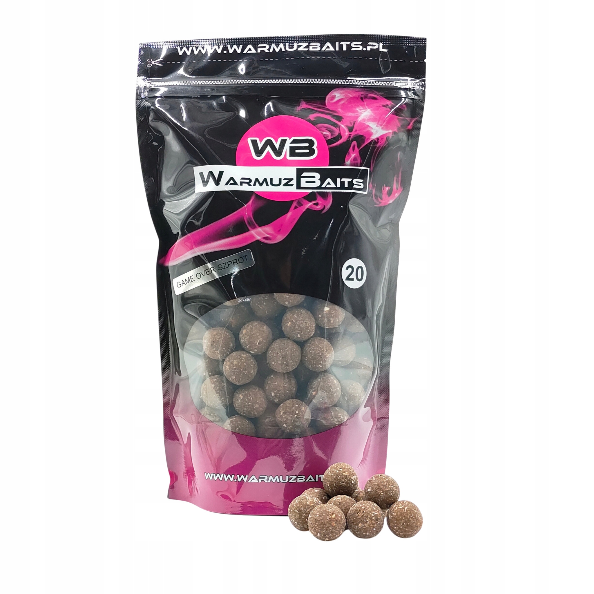 Kulki zanętowe Warmuz Baits Game Over Szprot 900g 20mm na karpia i amura