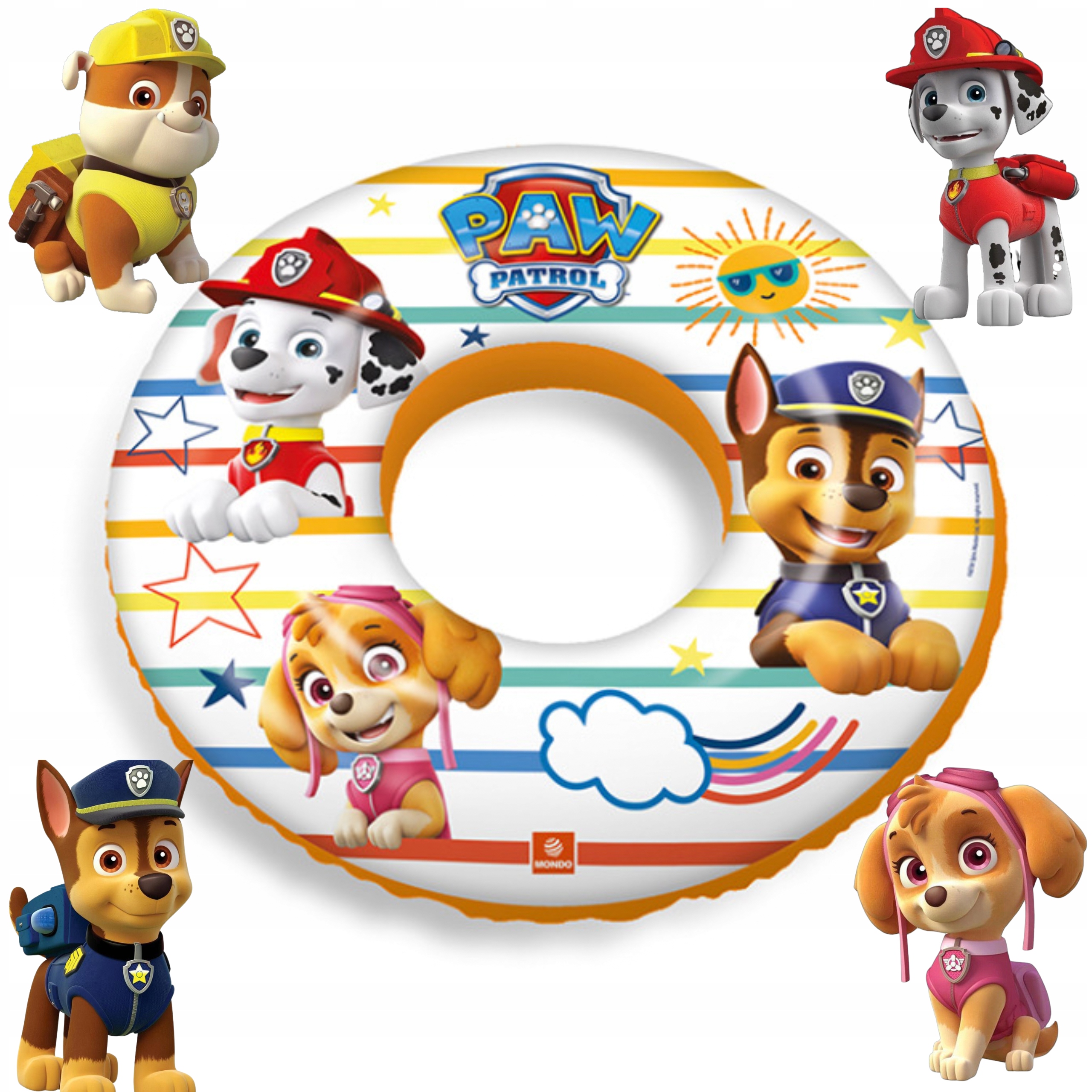 DMUCHANE KOŁO KÓŁKO DO NAUKI PŁYWANIA PSI PATROL