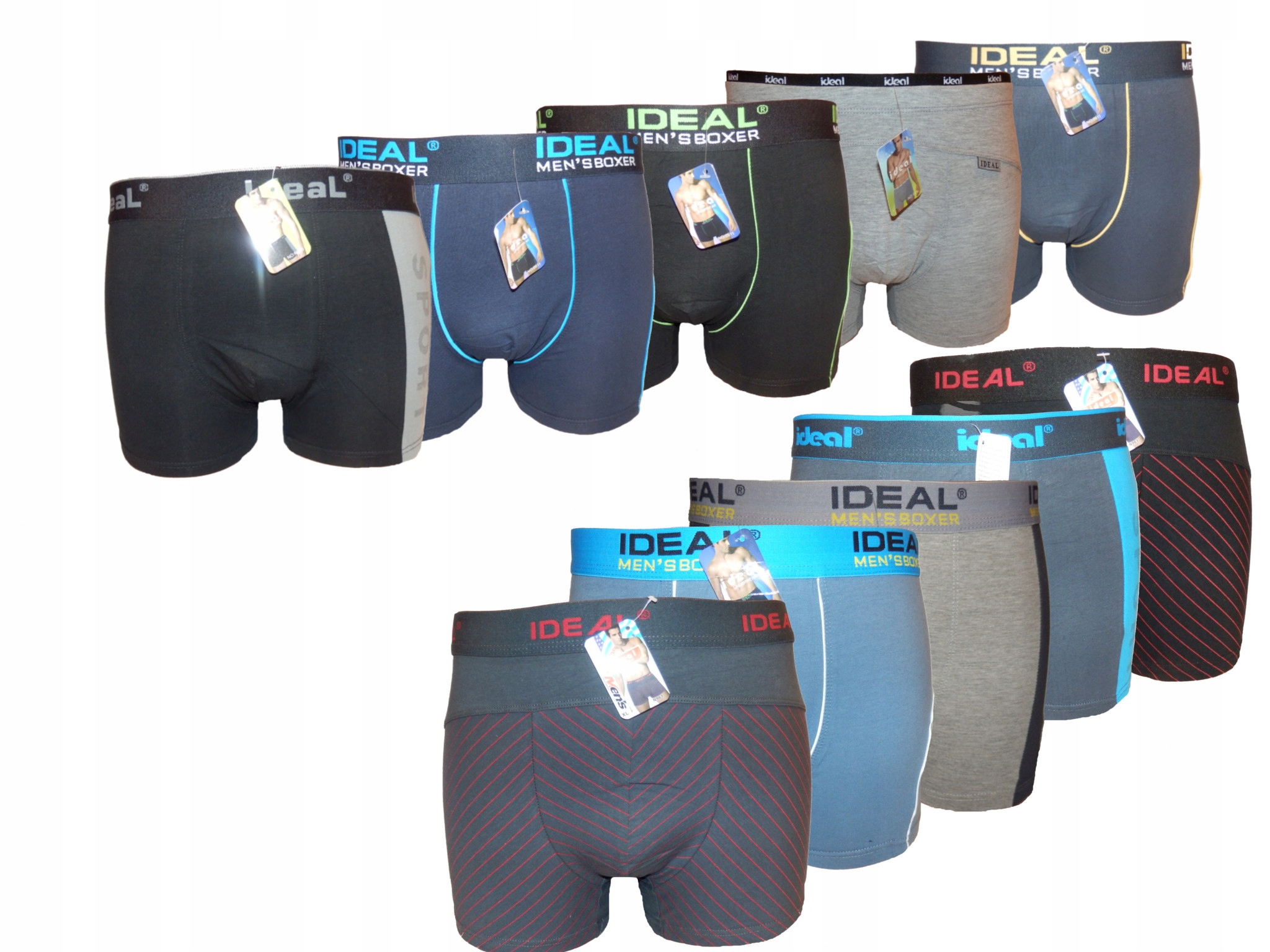 

Bokserki Męskie Ideal rozmiar XXXL Pakiet 10 sztuk