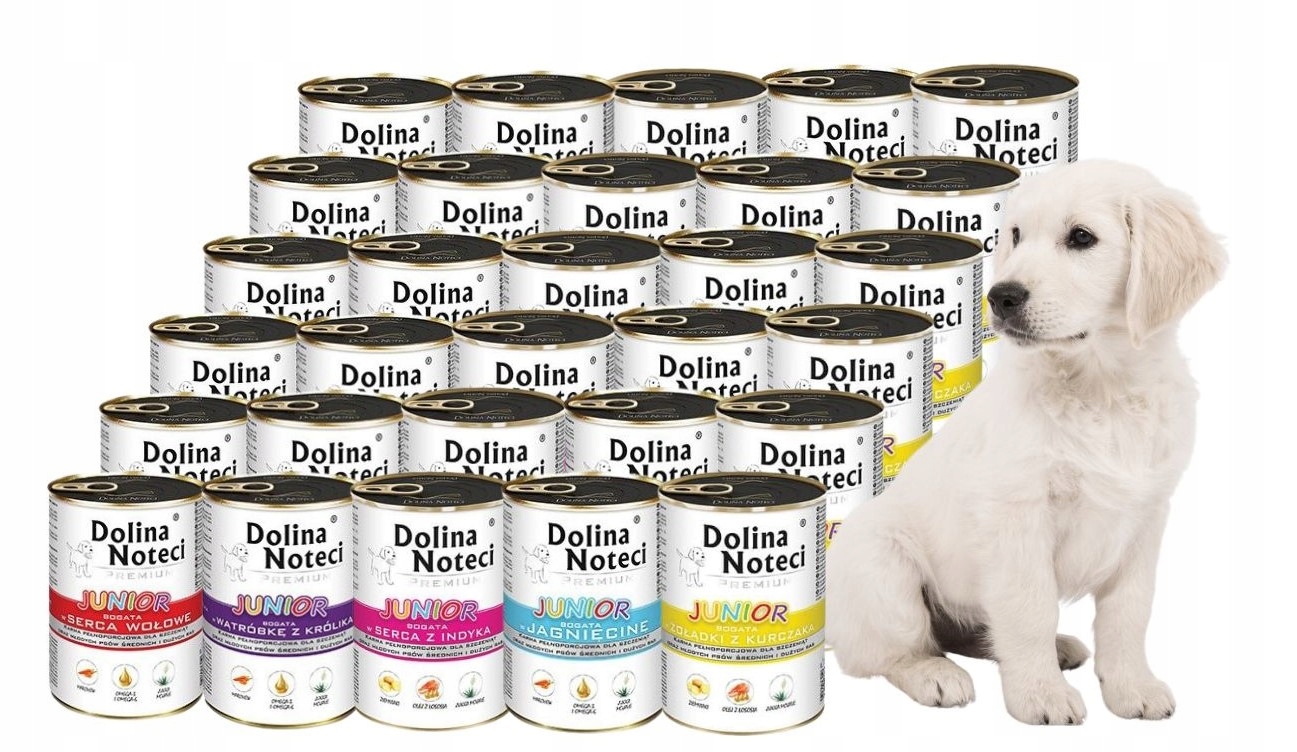 Dolina Noteci Premium Mokra karma dla psa junior MIX smaków 30x400g