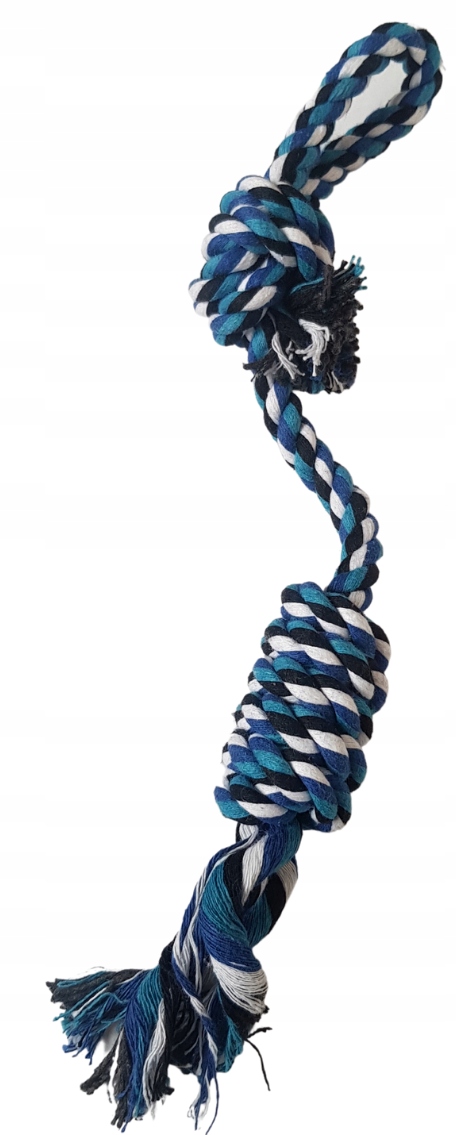 

Zabawki dla psa szarpak kolorowy sznur niebieski