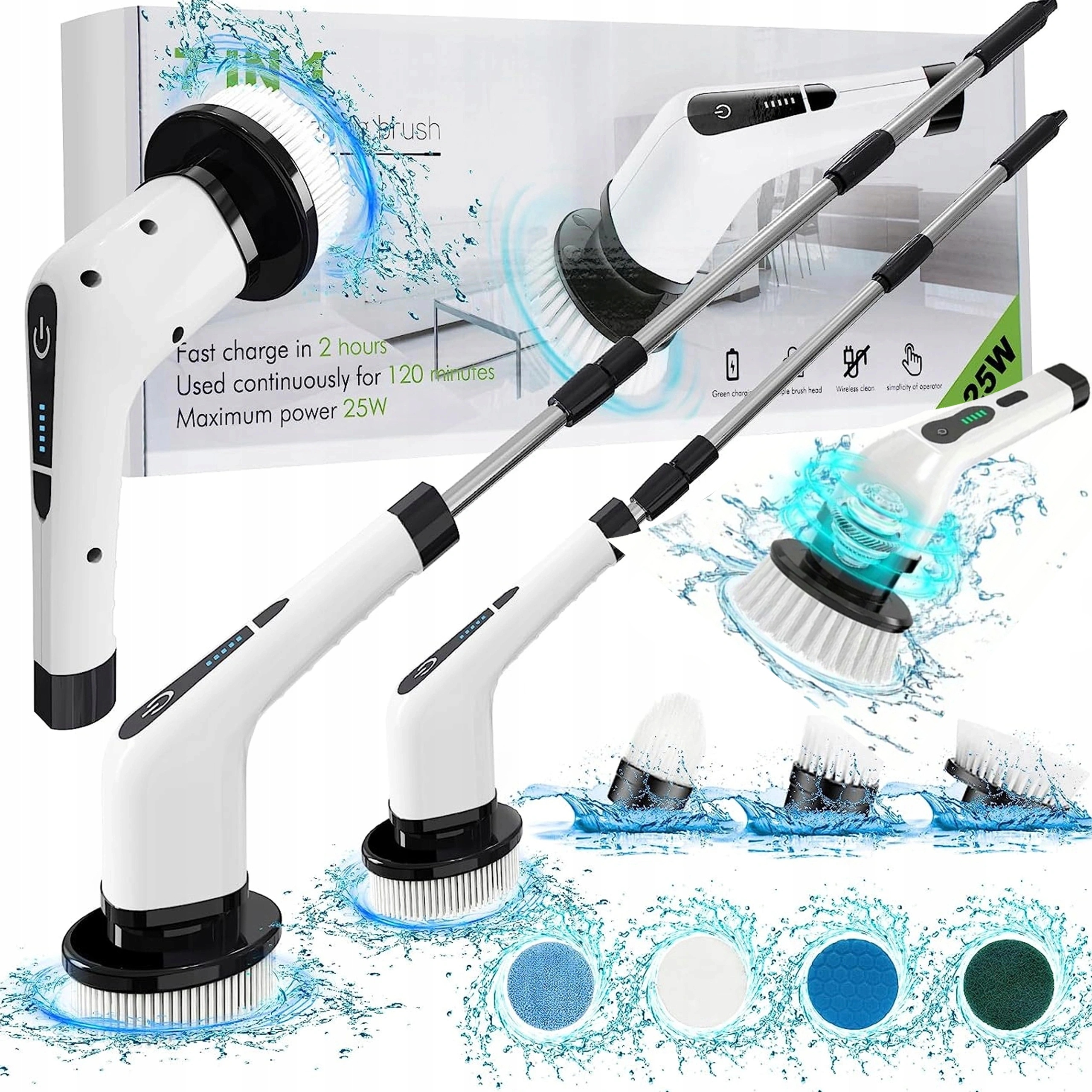 Levně Elektrický Rotační Kartáč Na Čištění Koncovek Akumulátor Usb