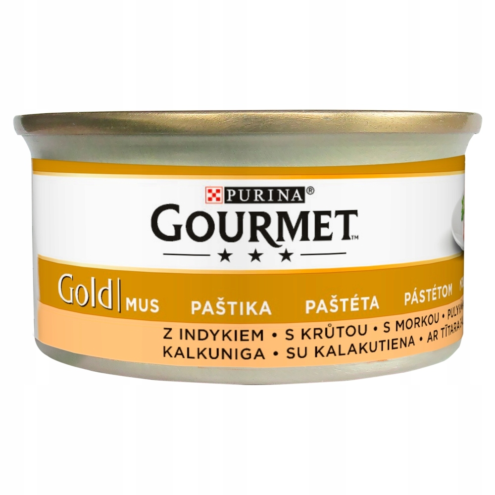 Krmivo mokré pro kočky Gourmet krůta s prebiotikem 24x85 g