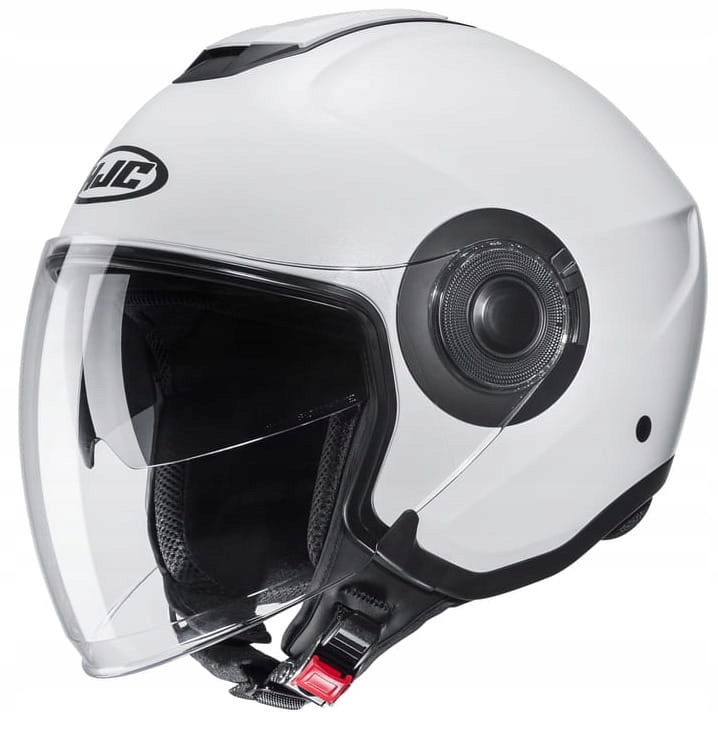Hjc I40N Solid Semi Flat Pearl White Motocyklová Prilba Otvorená Jett Biela