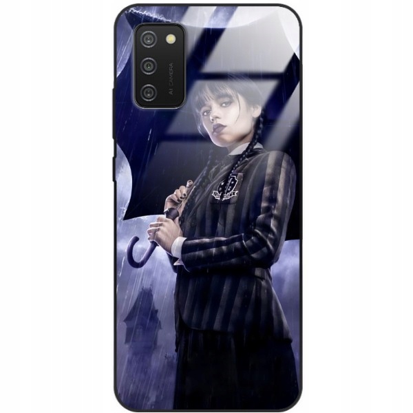 

Etui Glass Do Samsung A02S Wednesday Serial Wzór