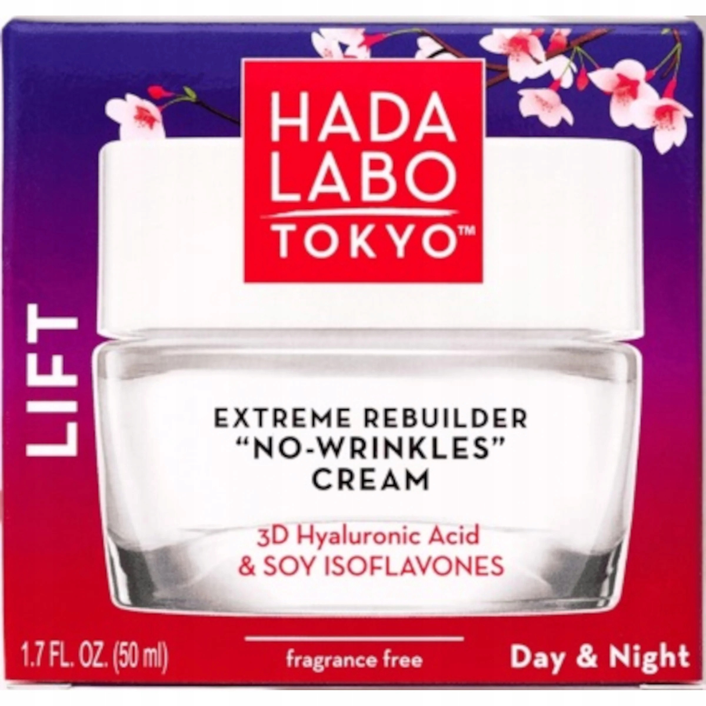 Hada Labo Tokyo, „No-Wrinkles” nawilżający krem przeciwstarzeniowy 50 ml