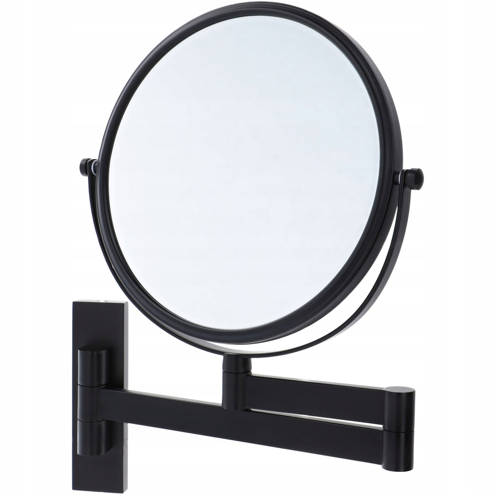 Kosmetické zrcátko na make-up nástěnné černé 3x