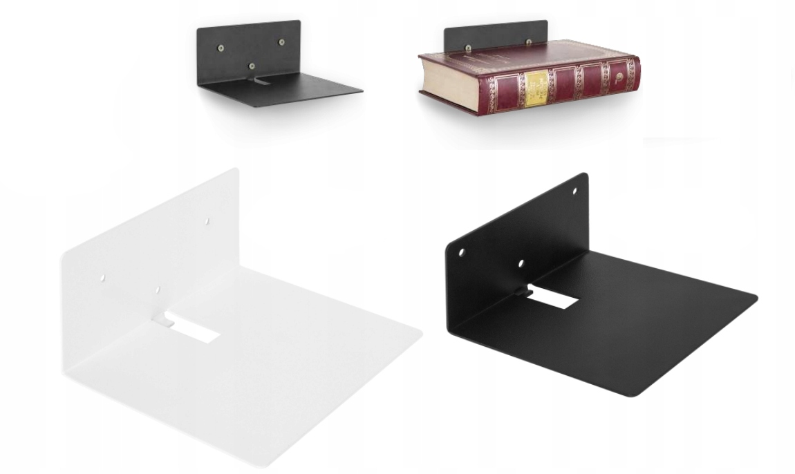 Niewidzialna półka na książki BIAŁA 15x12 POLSKA Marka inna