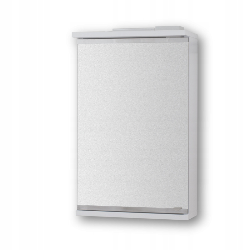 Szafka do łazienki biała, z lustrem, LED, 40cm Typ wiszące
