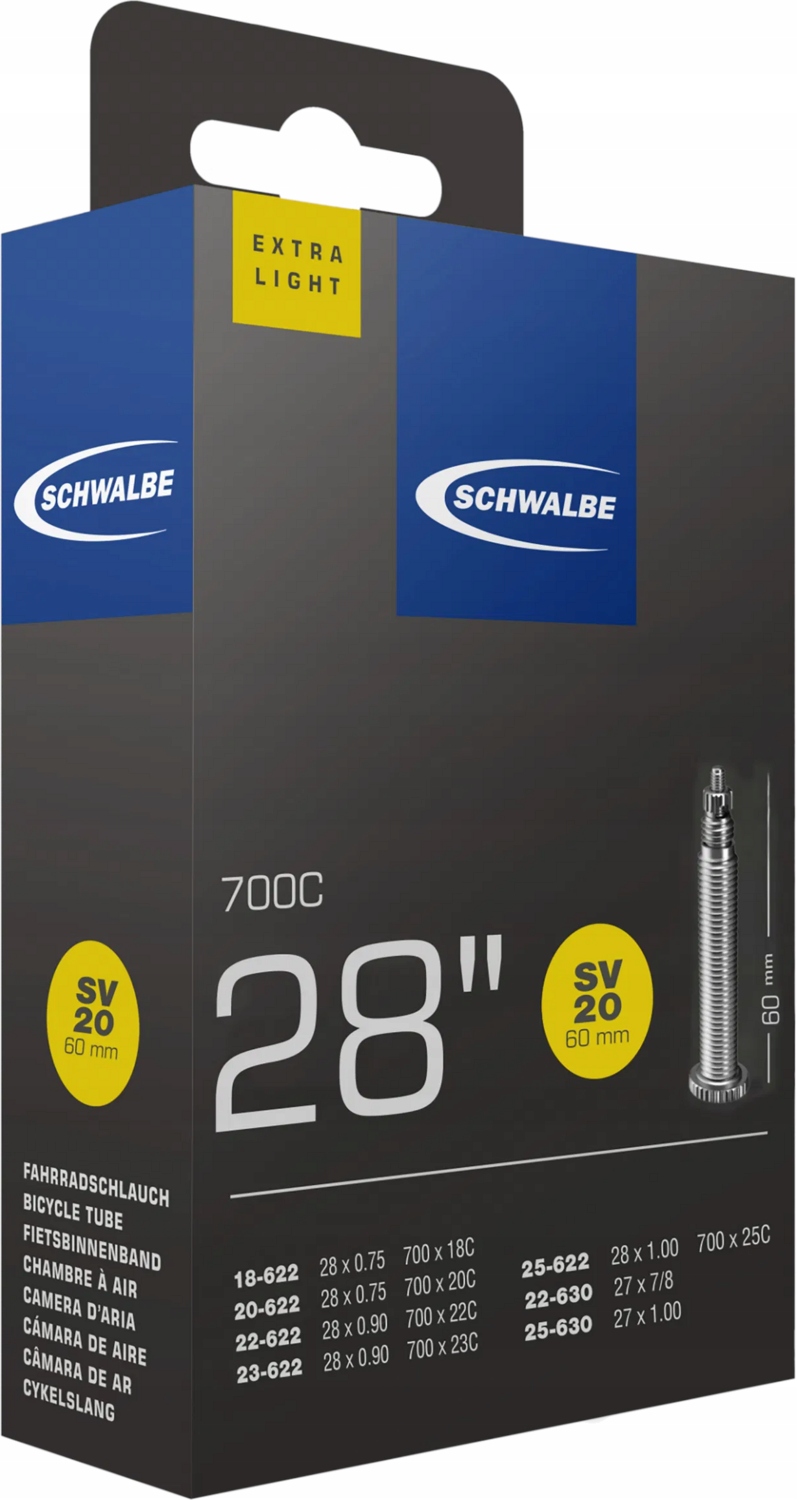 Schwalbe dętka SV20 28" 80mm
