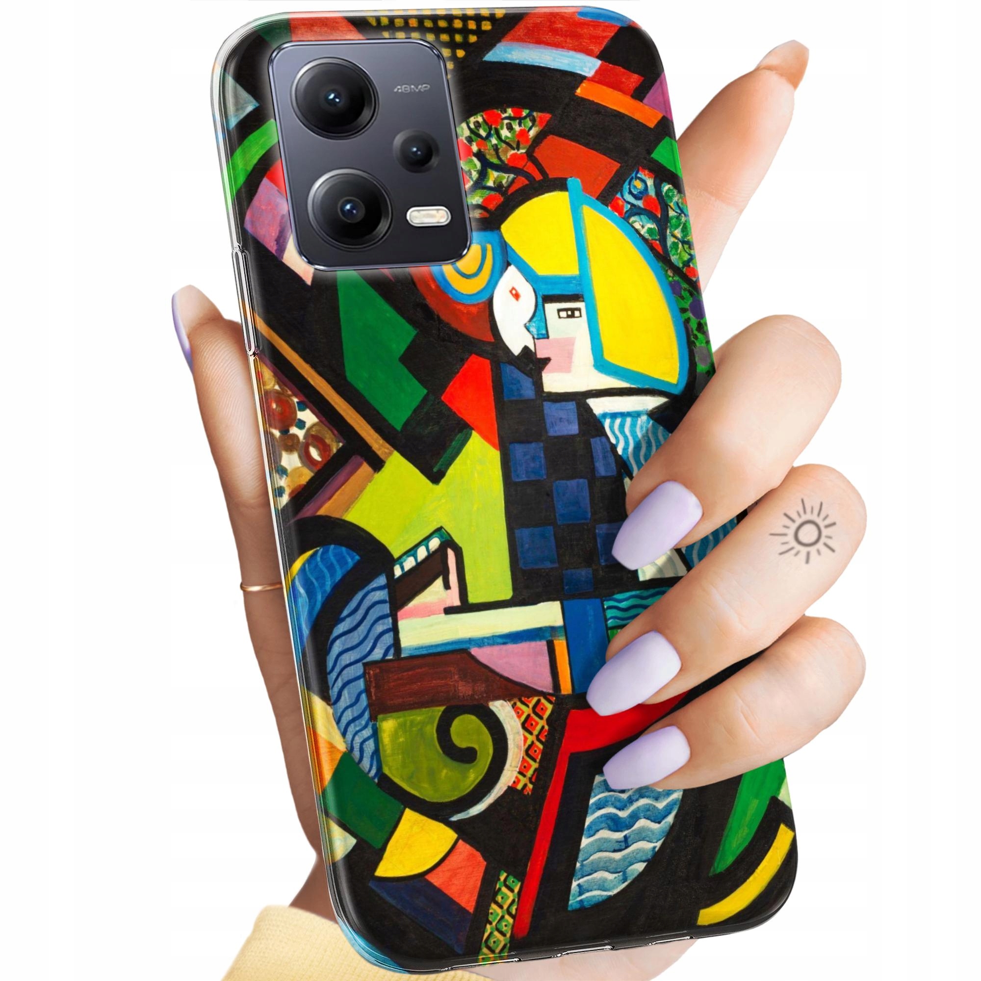 Etui Do Redmi Note 12 5G Poco X5 Kubizm Abstrakcjonizm Geometria