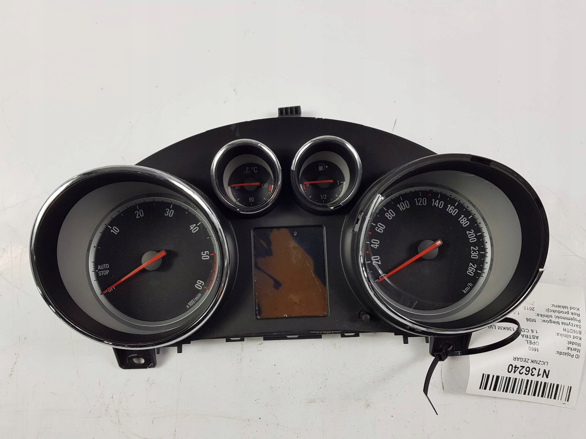 dials clock 13460582 OPEL ASTRA J
