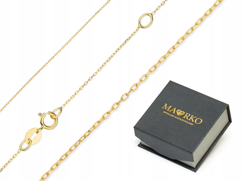 

Złoty Łańcuszek do Zawieszek Ankier 333 42cm