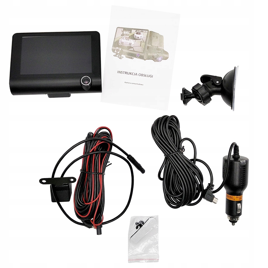 Nowoczesny WIDEOREJESTRATOR HD Z KAMERA COFANIA Viewing Angle 170