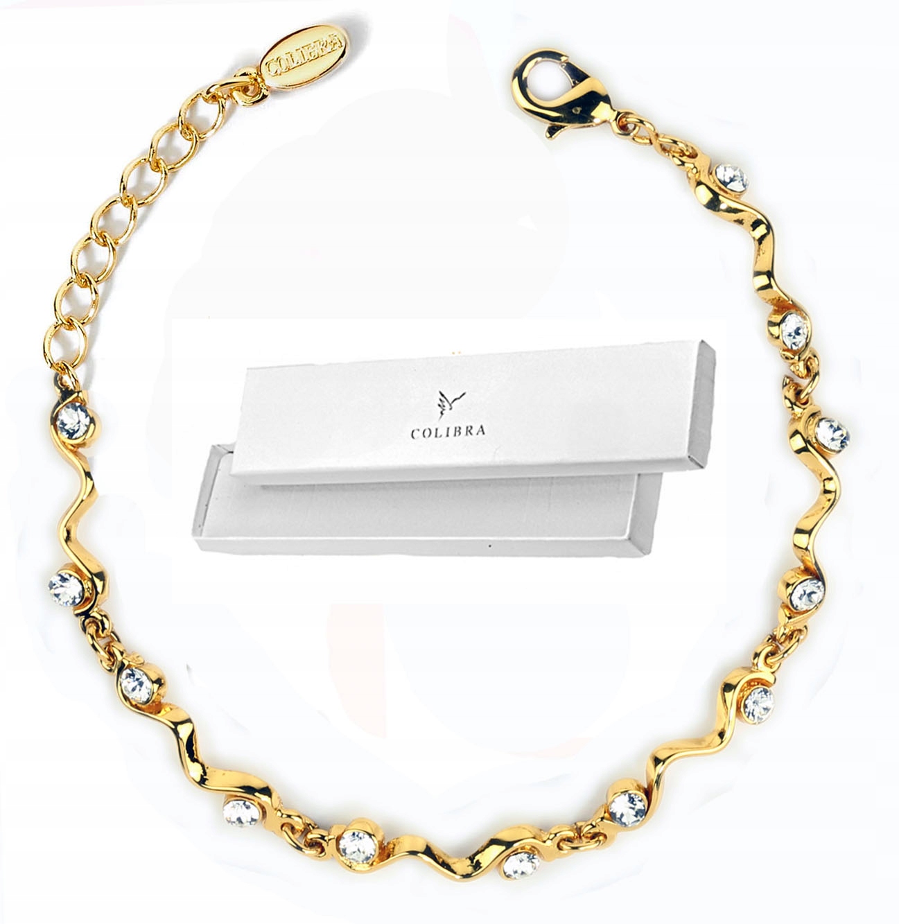 Zlatý náramek pro výjimečné příležitosti Jemné Zirkony Colibra Elegantní