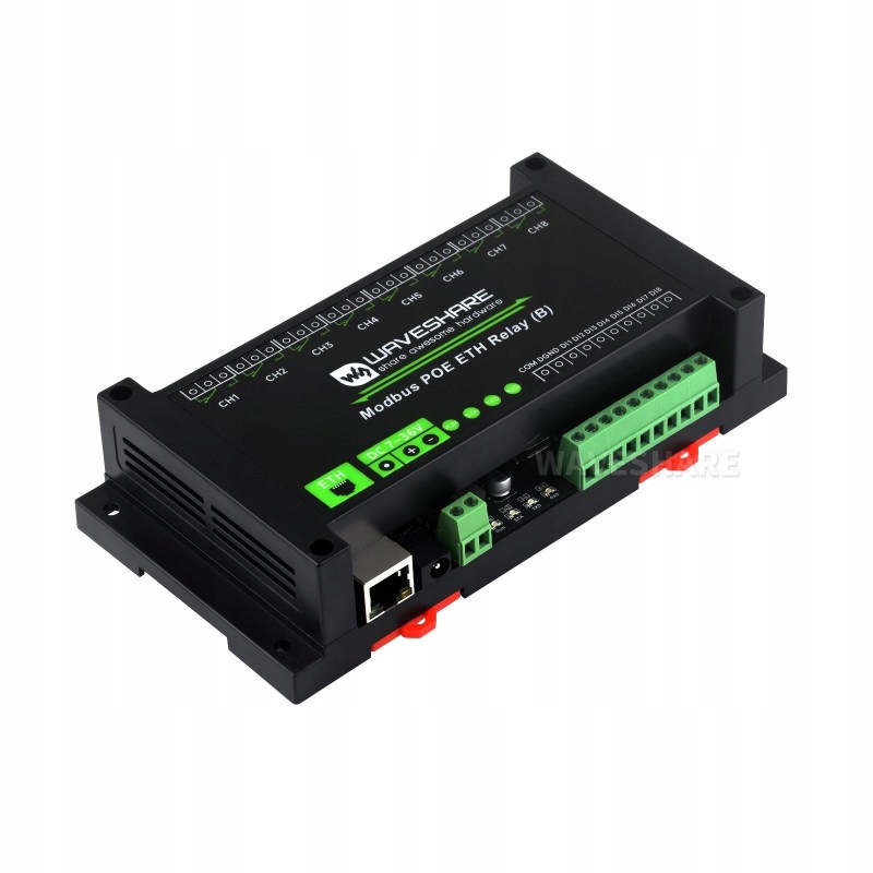 Relay-B 8CH Modbus PoE Ethernet – Průmyslový ovladač relé 27876