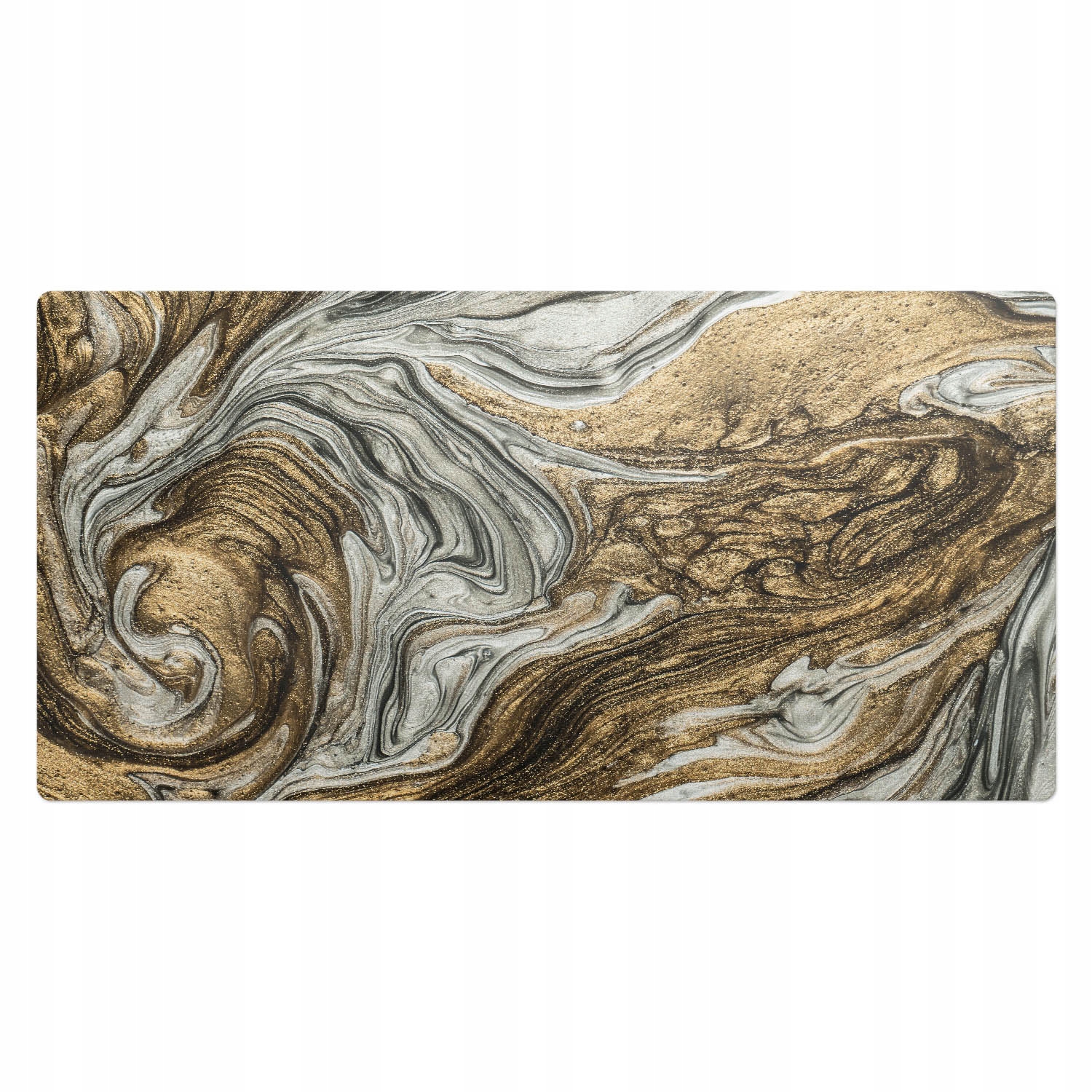 Moderní protiskluzová podložka pod Rtv zařízení Mramorové vlny 100x50 cm