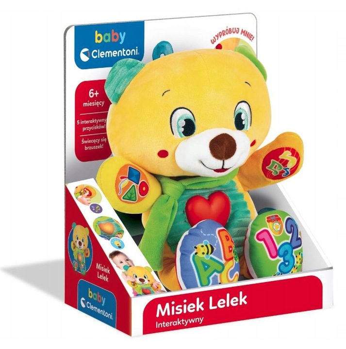 CLEMENTONI INTERAKTYWNY MISIEK LELEK mówi śpiewa