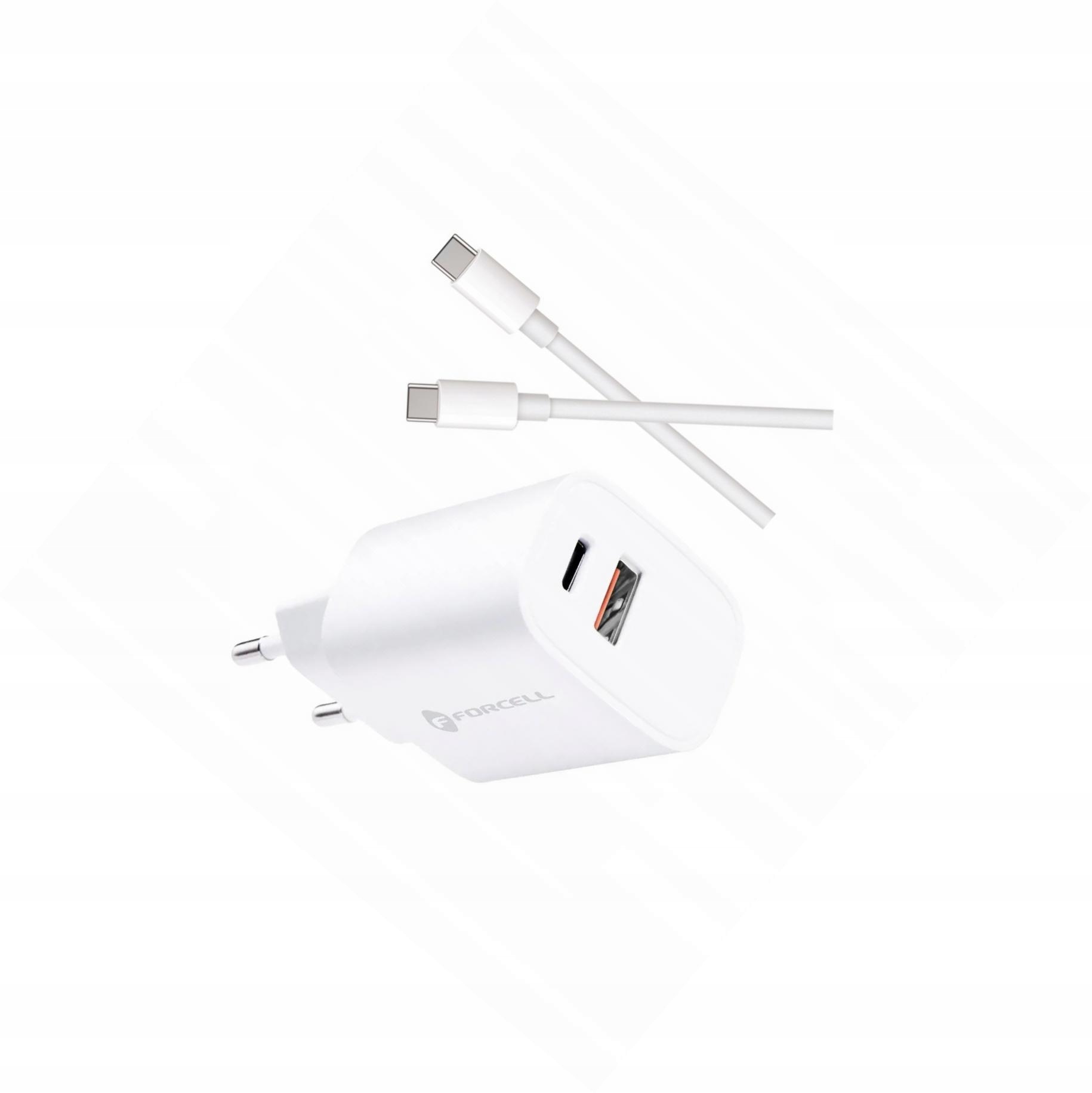 Szybka ładowarka 30W 2 wejścia z kablem Usb-c do Samsung Galaxy M15 5G