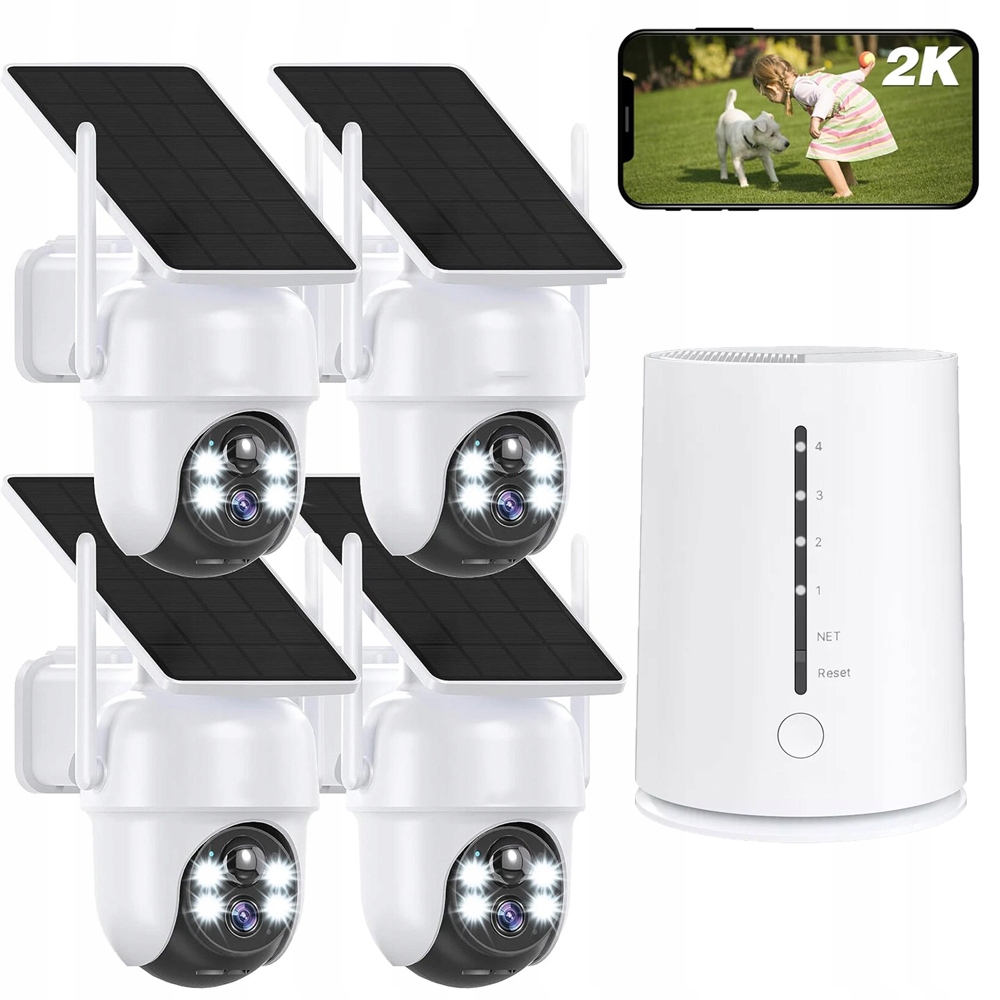 Venkovní bezdrátová solární kamera s integrovaným solárním panelem