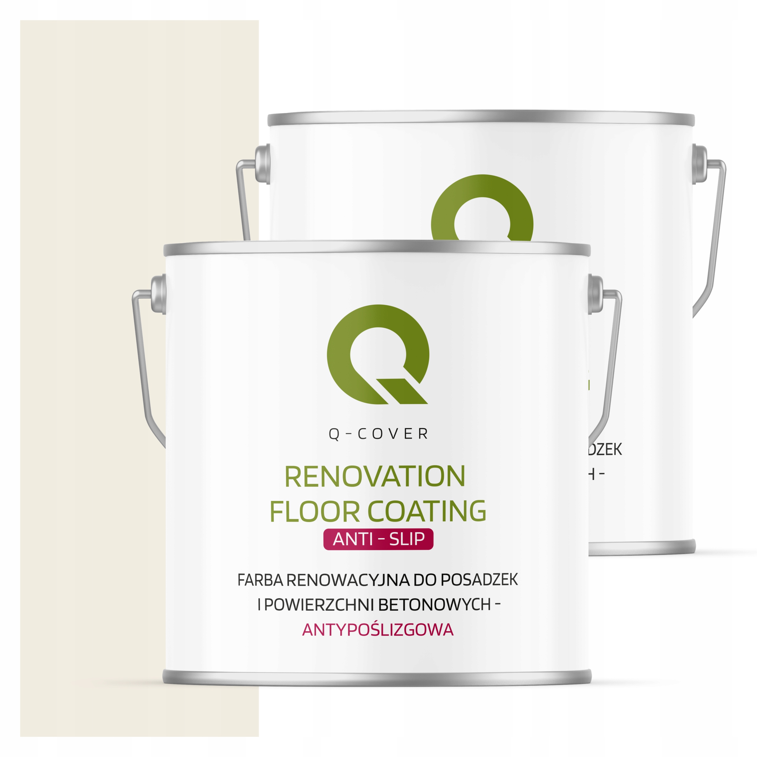 Protišmyková renovačná farba na betón 5L Biela alpská RAL9010 Matná