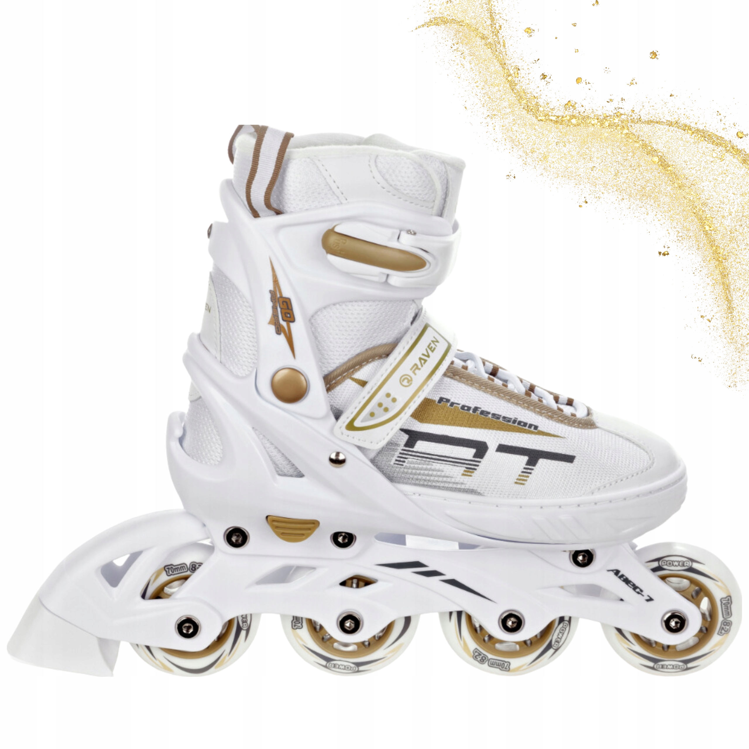 ROLKI DAMSKIE REGULOWANE KAUCZUKOWE RAVEN 38-42 KÓŁKA POCHŁANIAJĄCE DRGANIA Marka Raven